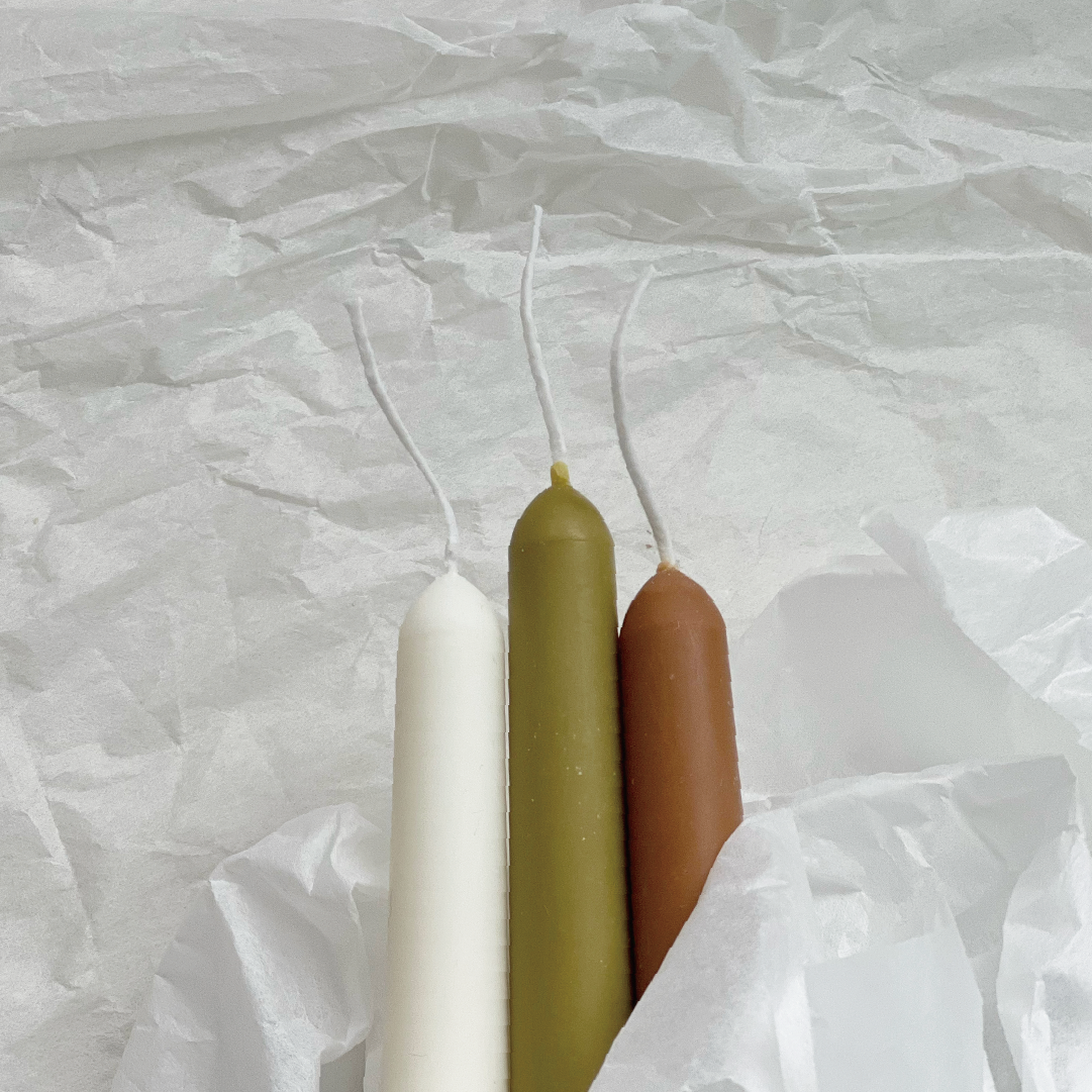Pillar Candle/ camel brown（2）